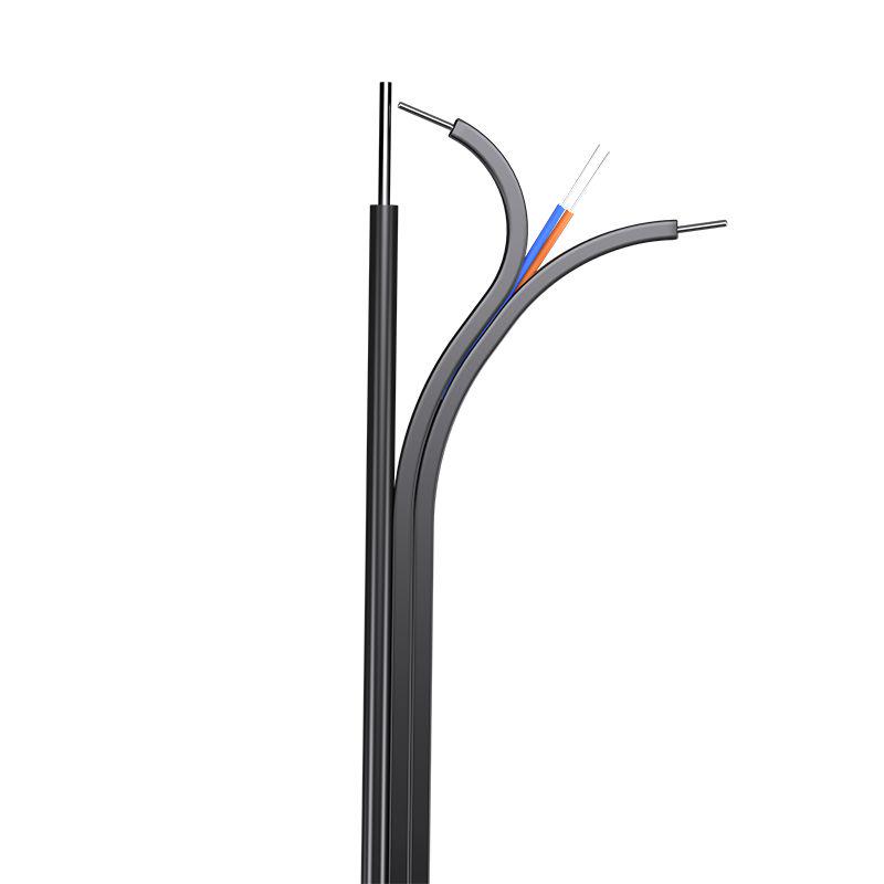 2-core outdoor drop cable construction illustration